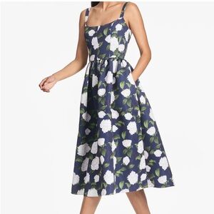 Sachin + Babi Floral Blue and White Dress
